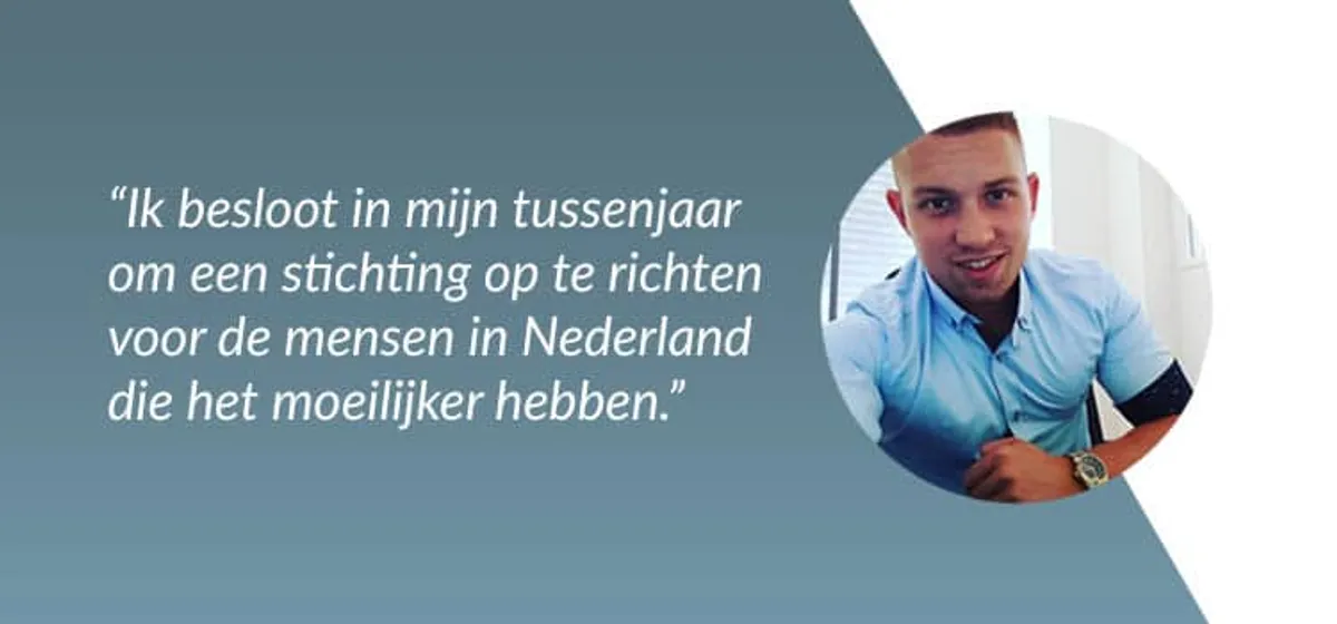 Het tussenjaar van... Angelo - "Ik stopte met mijn mbo opleiding en ging ondernemen"