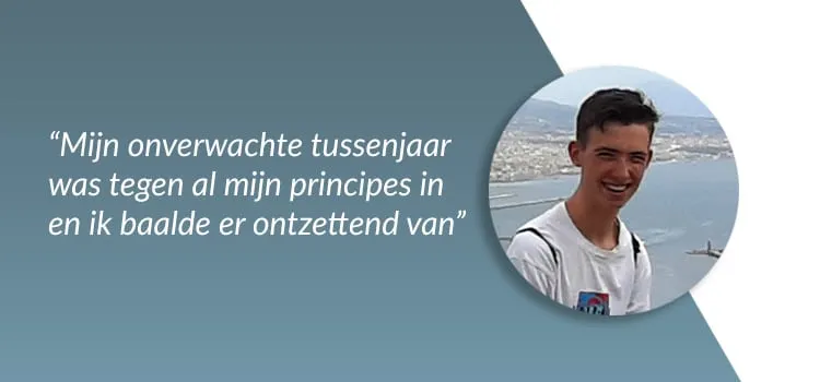 Het Tussenjaar van...Sam - "Ik schreef me uit en binnen een week zat ik thuis met een onverwachts tussenjaar"