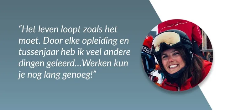 Het Tussenjaar van...Iris - "Na twee keer de verkeerde studiekeuze werd ik skileraar in Oostenrijk."